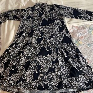 Formal black and white dress !